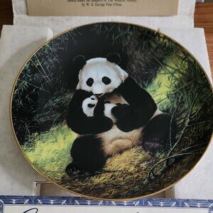 1988 Panda Collector Plate by Will Nelson